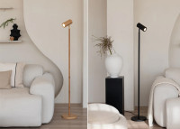 Lampadaire filiforme en bambou 2 coloris - Java par Good and mojo