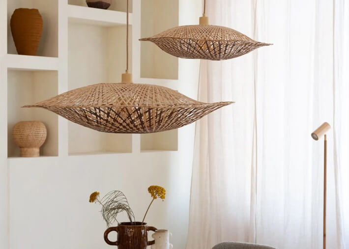 Suspension originale en bambou 3 tailles Madura...