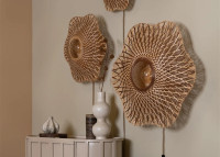 Applique forme fleur en bambou 3 tailles Madura par Good and mojo