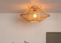 Plafonnier design en bambou 2 tailles 2 coloris Maui Good and mojo