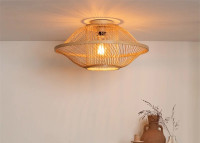 Plafonnier design en bambou 2 tailles 2 coloris Maui Good and mojo