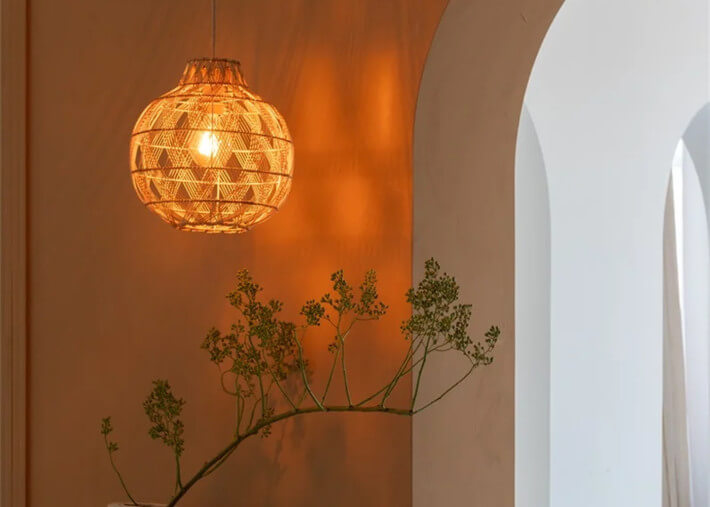 Suspension en bambou 3 tailles 3 coloris...