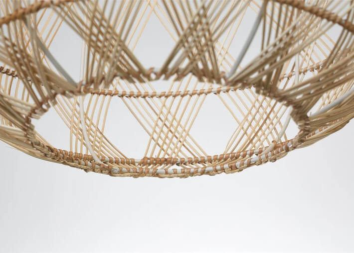 Suspension en bambou 3 tailles 3 coloris...
