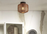 Plafonnier en rotin 3 tailles naturel - Tanami par Good and mojo