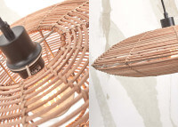Lampadaire en rotin et bambou 2 tailles Tanami par Good and mojo