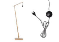Lampadaire en rotin et bambou 2 tailles Tanami par Good and mojo