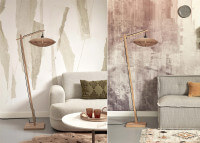 Lampadaire en rotin et bambou 2 tailles Tanami par Good and mojo