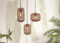 Suspension moderne en rotin 3 tailles Tanami par Good and mojo