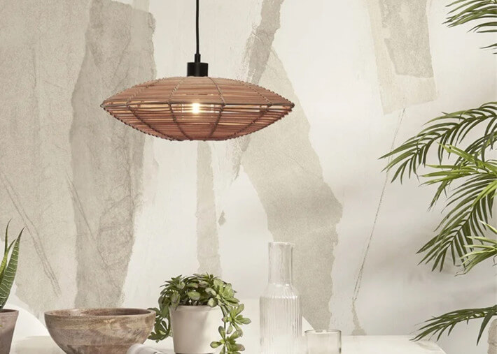 Suspension originale en rotin 2 tailles Tanami...