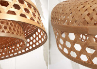 Suspension en bambou naturel ou noir Ubud par Good and mojo