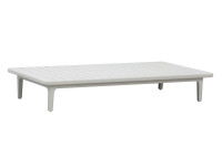 Table basse de jardin en aluminium beige 160x80 - Ritzo par Garden Art