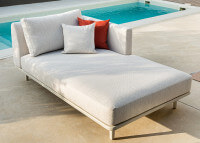 Canape ou méridienne de jardin beige - Ritzo par Garden Art