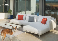 Canape ou méridienne de jardin beige - Ritzo par Garden Art