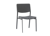 Set de 4 chaises de repas de jardin 3 coloris - Kakao par Garden Art