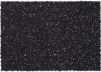 Tapis rectangulaire en boules de feutre de laine grise Kurt par MyFelt