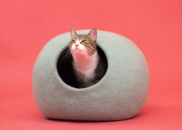 Grotte pour chat en feutre de laine – Myfelt, 5 coloris 2