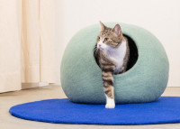 Grotte pour chat en feutre de laine – Myfelt, 5 coloris