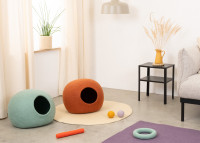Grotte pour chat en feutre de laine – Myfelt, 5 coloris