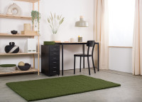 Tapis rectangulaire en billes de laine verte 4 nuances au choix - MyFelt