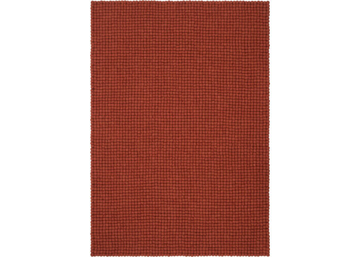 Tapis rectangle en laine jaune orange rose...