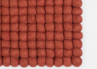 Tapis rectangle en laine jaune orange rose rouille moutarde - MyFelt