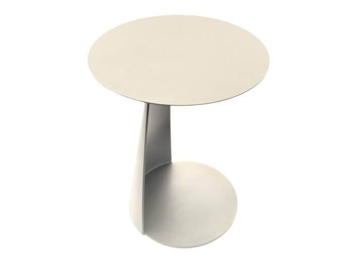 Table basse de jardin en aluminium 3 coloris -...