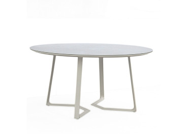 Table de jardin ronde en céramique et aluminium - Bamba... 2