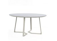 Table de jardin ronde en céramique et aluminium - Bamba Garden Art