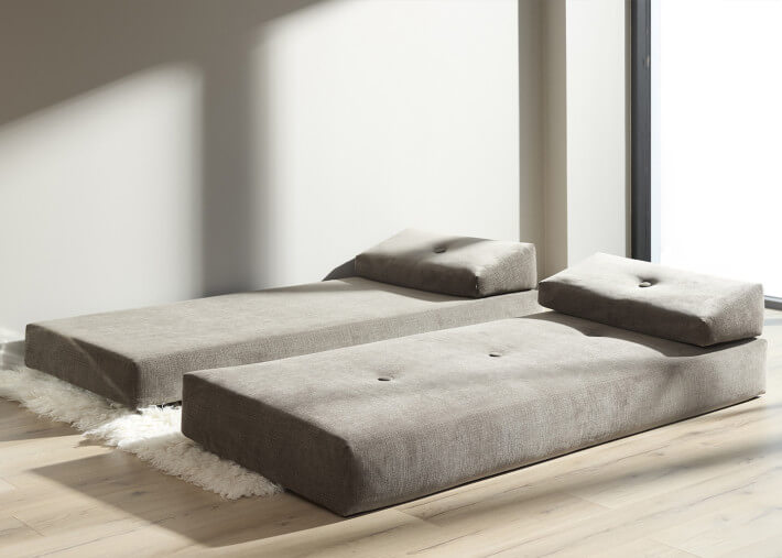 Canapé méridienne convertible Sigmund –...
