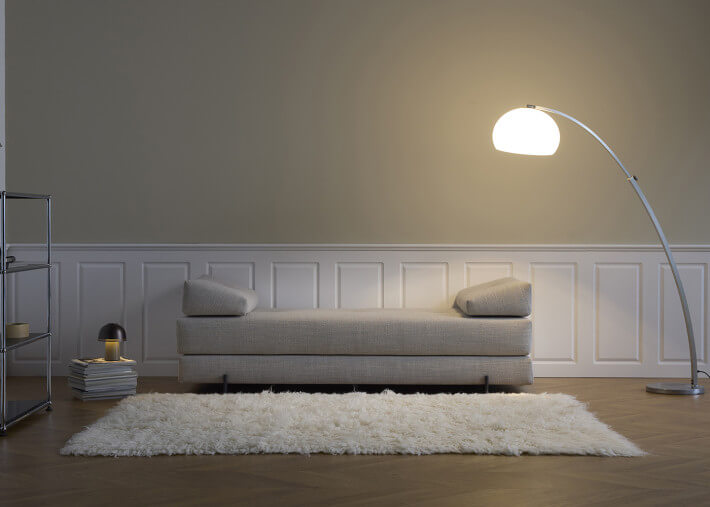 Canapé méridienne convertible Sigmund –...