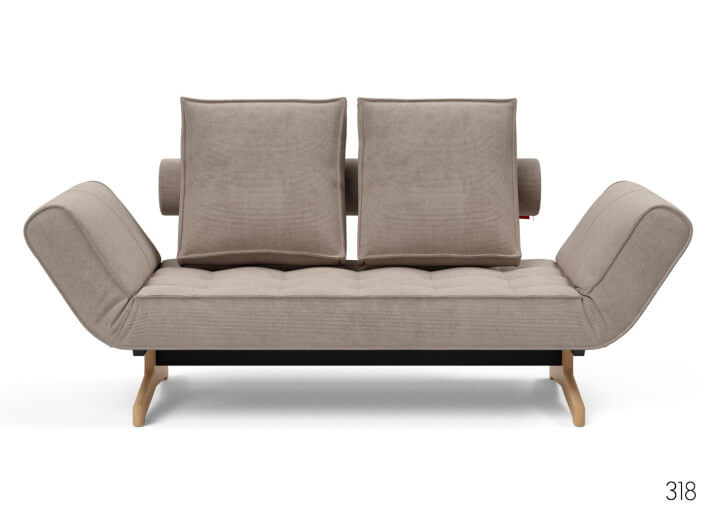 Méridienne design piètement chêne - ghia wood -...