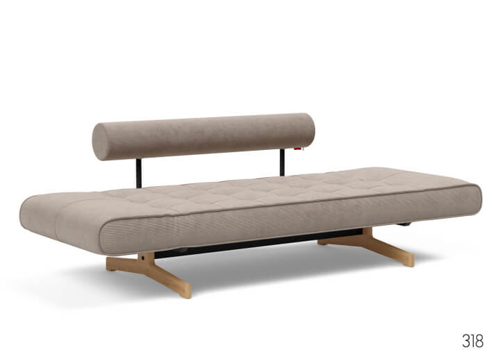 Méridienne design piètement chêne - ghia wood -...