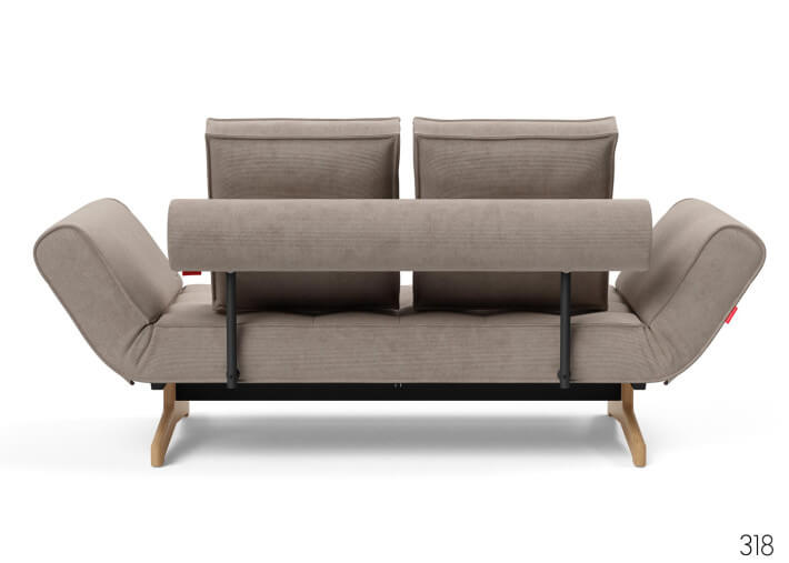 Méridienne design piètement chêne - ghia wood -...