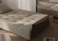Canapé design avec accoudoirs en noyer Long Horn - Innovation Living