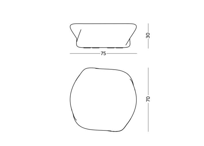 Duo de tables basses originales 7 coloris L 40...