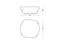 Duo de tables basses originales 7 coloris L 40 et L 75 - Reborn Slide