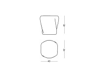 Duo de tables basses originales 7 coloris L 40 et L 75 - Reborn Slide
