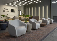 Fauteuil d'extérieur design en polyéthylène 7 coloris Reborn par Slide