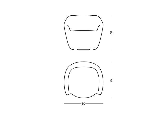 Fauteuil d'extérieur design en polyéthylène 7...