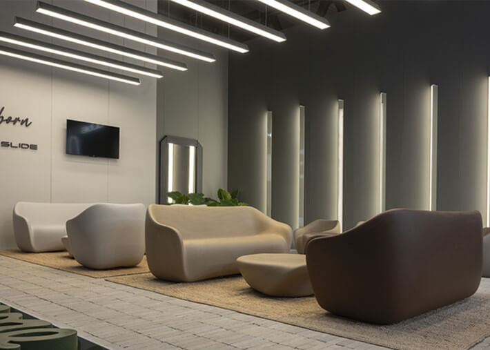 Canapé de jardin design en polyéthylène 7...