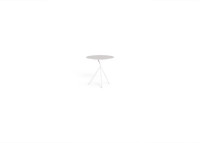 Set de 2 tables gigogne en aluminium blanc ou gris - Sofy par Talenti