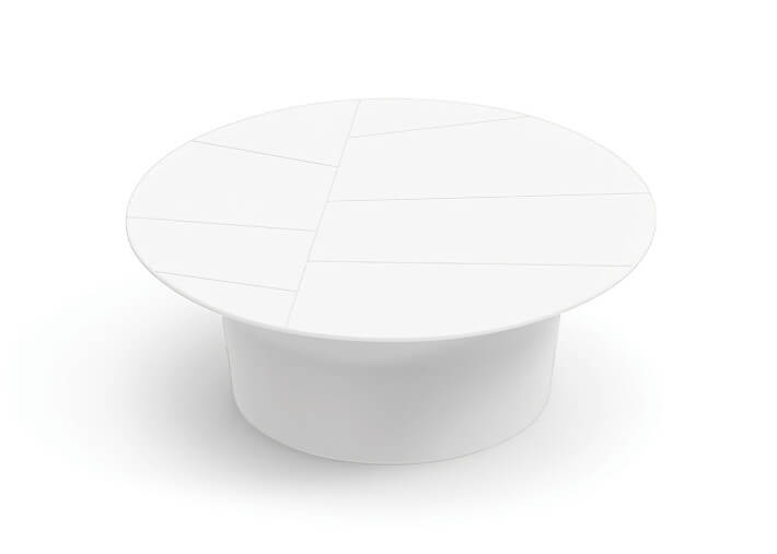 Table basse design Ø 80 intérieur extérieur 6...