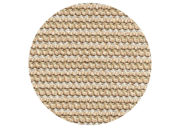 Coussin fantaisie coquillage effet raphia beige...