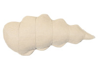 Coussin fantaisie coquillage effet raphia beige par MX Home