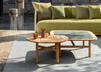 Table basse d'extérieur en teck 77x68 - Jun par Talenti