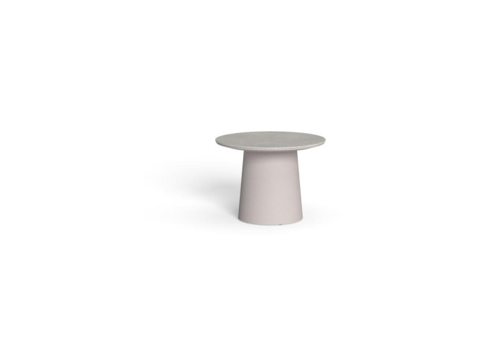Table basse ronde 2 tailles grise ou beige...