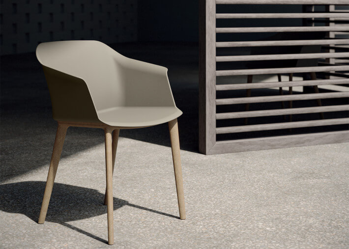 Set de 4 fauteuils de table de jardin 5 coloris...
