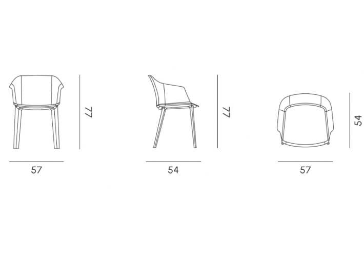 Set de 4 fauteuils de table de jardin 5 coloris...