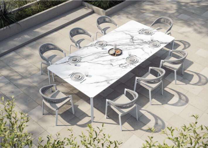 Fauteuil de repas de jardin 3 coloris - Push...