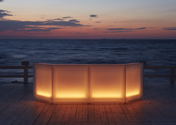 Comptoir de bar lumineux design et modulaire -...